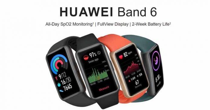 Huawei Band 6 zapowiedziany z 96 trybami ćwiczeń i dużym wyświetlaczem