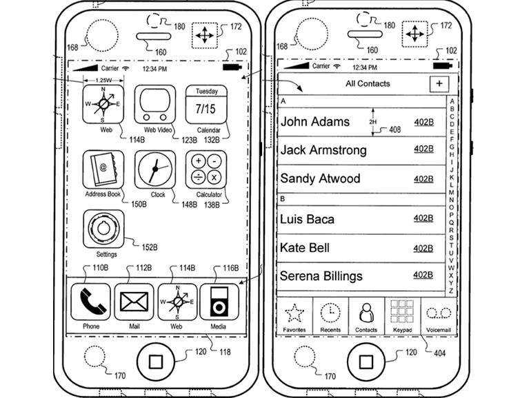 Apple otrzymuje patent na interfejs użytkownika iPhone'a z kompensacją ruchu